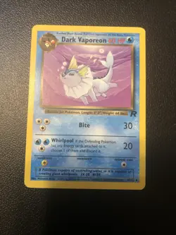 Dark Vaporeon 45/82 Team Rocket Pokemon Card NM Condition - Image 1