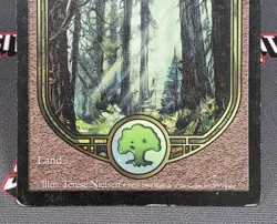 MTG Forest- DAMAGED -Unglued Magic the Gathering Card # 88 - Image 4
