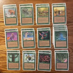 MTG: Vintage ‘95 4th Edition 86 Card Green Lot - Magic The Gathering - Image 2