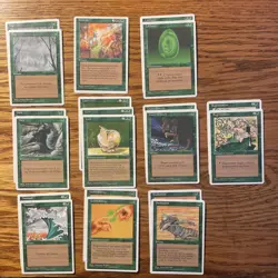 MTG: Vintage ‘95 4th Edition 86 Card Green Lot - Magic The Gathering - Image 4