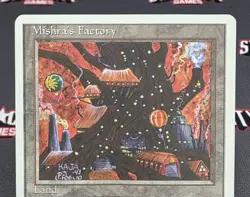 MTG Mishra's Factory- DAMAGED -4th Edition Magic the Gathering Card # 361 - Image 3