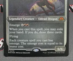 MTG FOIL Herigast, Erupting Nullkite- DAMAGED -Modern Horizons 3 Magic Card #474 - Image 4