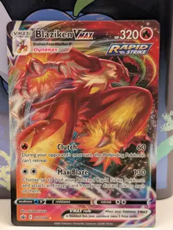 POKEMON TCG - Blaziken VMAX 021/198 SWSH06: Chilling Reign Ultra Rare - NM - Image 1