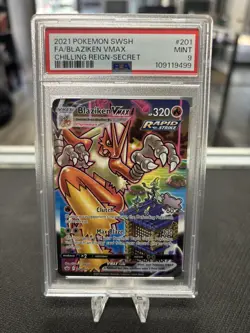 Pokemon SWSH06 Chilling Reign Blaziken VMAX #201/198 Alternate Art Secret PSA 9 - Image 1