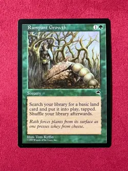 Rampant Growth - Tempest Vintage Magic The Gathering MTG 90’s Classic TMP - Image 1