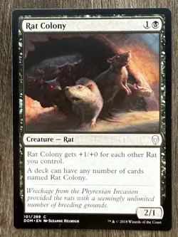 4x Rat Colony Dominaria Regular MTG NM English - Image 1