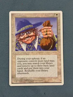 Land Tax, Fourth Edition, Magic the Gathering MTG - Image 1