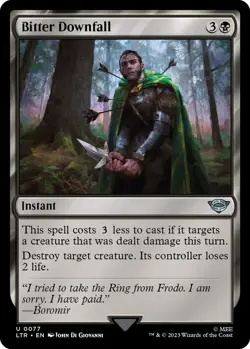 Bitter Downfall 0077 (Regular) MTG Lord of The Rings - NM PACK FRESH - Image 1