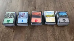 MTG Magic the Gathering Collection Lot Basic Lands 550 with 50 Foils NM - Image 1