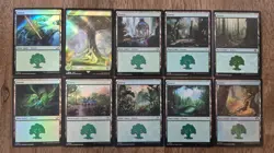 MTG Magic the Gathering Collection Lot Basic Lands 550 with 50 Foils NM - Image 3