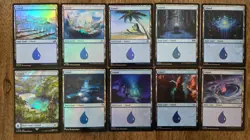 MTG Magic the Gathering Collection Lot Basic Lands 550 with 50 Foils NM - Image 4