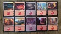 MTG Magic the Gathering Collection Lot Basic Lands 550 with 50 Foils NM - Image 5