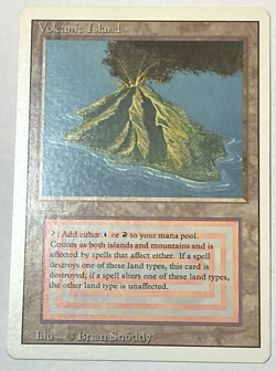 MINT Pack Fresh Revised (1994) Volcanic Island 9 9.5 Dual Land Commander 1 owner - Image 1