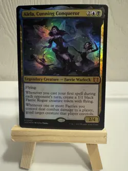 Magic The GatherAlela, Cunning Conqueror Commander: Wilds of Eldraine Foil. NM - Image 1