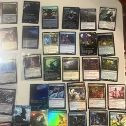Huge Magic the Gathering lot 100+ Rares and mythic foil lands borderless NM etc - Image 2
