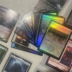 Huge Magic the Gathering lot 100+ Rares and mythic foil lands borderless NM etc - Image 5