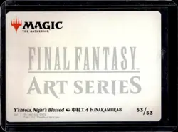 2025 Magic MTG Final Fantasy Y'shtola Night's Blessed Art Gold Signature #53/53 - Image 2