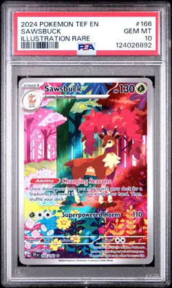 PSA 10 SEQUENTIAL Deerling 165 & Sawsbuck 166 Pokemon Temporal Forces - Image 3