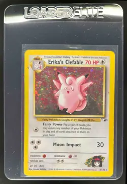 2000 Pokemon Gym Heroes Erika's Clefable Holo #3/132 - Image 1