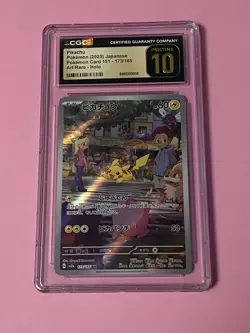 2023 POKEMON 151 JAPANESE ART RARE HOLO #173 PIKACHU CGC 10 PRISTINE - Image 1