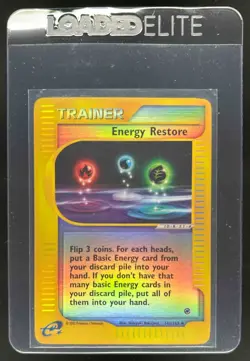 2002 Pokemon Expedition Set Energy Restore Reverse Foil #141/165 - Image 1
