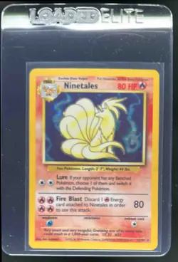 1999 Pokemon Unlimited Ninetales Rare Holo #12/102 - Image 1