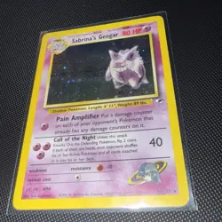 Pokemon Gym Hero’s - Sabrina's Gengar 14/132 (2000’) HOLO LP/MP - Image 1