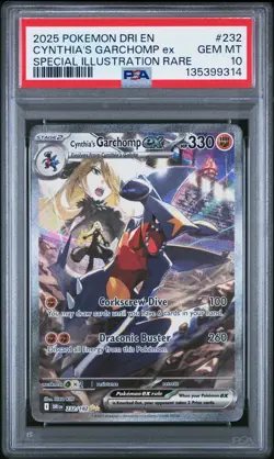 2025 Pokemon Cynthia's Garchomp Ex Special Illustration Rare PSA 10 Gem Mint #23 - Image 1