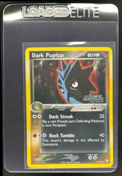 2004 Pokemon EX Team Rocket Returns Dark Pupitar Reverse Holo #41/109 - Image 1