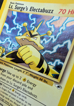 Pokemon TCG: Lt. Surge's Electabuzz 6/132 Gym Heroes WoTC Holo Rare - Image 3