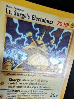 Pokemon TCG: Lt. Surge's Electabuzz 6/132 Gym Heroes WoTC Holo Rare - Image 4