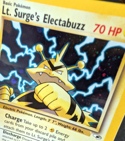 Pokemon TCG: Lt. Surge's Electabuzz 6/132 Gym Heroes WoTC Holo Rare - Image 5