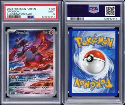 PSA 9 MINT Groudon 199/182 Paradox Rift Illustration Rare Pokemon *NO RESERVE* - Image 3