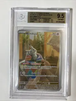 Pokemon Mimikyu IR Promo Bgs 9.5 Gem Mint - Image 1
