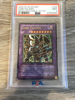 Yu-Gi-Oh! Dark Paladin 2003 MFC-105 1st Edition PSA 9 - Image 1