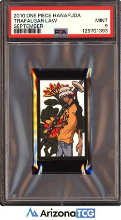 One Piece 2010 Trafalgar Law September One Piece Hanafuda PSA 9 - Image 1