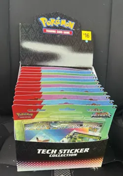 Pokemon Prismatic Evolutions Tech Sticker Collection (Lot of 12) Sealed W/Box - Image 1