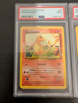 1999 Pokemon Base Set Unlimited 4-Card Lot | Kanto Starters + Pikachu | All PSA - Image 2