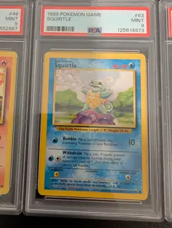 1999 Pokemon Base Set Unlimited 4-Card Lot | Kanto Starters + Pikachu | All PSA - Image 3