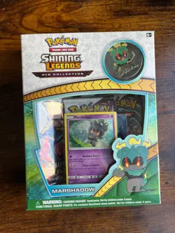 Marshadow Pokemon Shining Legends Pin Collection Box Factory Sealed TCG - Image 1