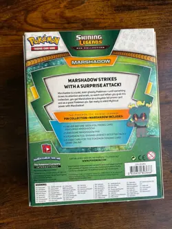 Marshadow Pokemon Shining Legends Pin Collection Box Factory Sealed TCG - Image 2