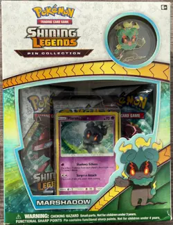 Pokemon TCG Shining Legends Pin Collection Marshadow - Factory Sealed - Image 1