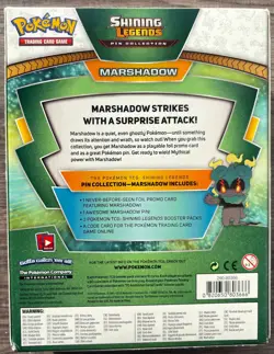 Pokemon TCG Shining Legends Pin Collection Marshadow - Factory Sealed - Image 2