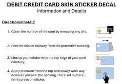 Umbreon ex Pokemon Debit Credit Card Skin Sticker - Small Chip - Matte - Image 2