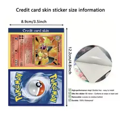 Ex Pokemon Debit Credit Card Skin Sticker - Small Chip - Image 2