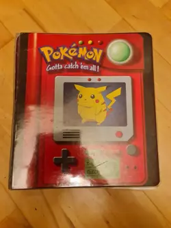 Pokemon Binder Vintage Retro Old Collection Folder Cards - Image 1