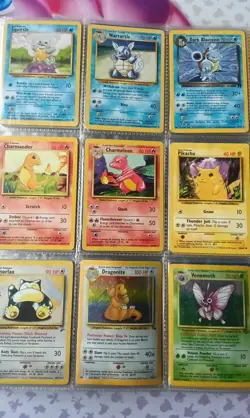 Old Pokemon Binder Cards Collection Holos Wotc Topps E Reader Etc - Image 1