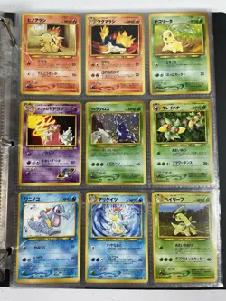 Pokemon Card Collection VTG Binder Holo Rare WoTC Heracross Bellossom Old Back - Image 1