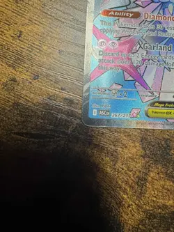 Mega Diancie ex 267/217 Ascended Heroes Evolution Rare Pokemon Full Art Card NM - Image 2