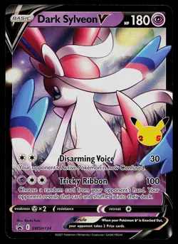 Pokemon Card - Dark Sylveon V Sword & Shield Promo SWSH134 Holo - Image 1